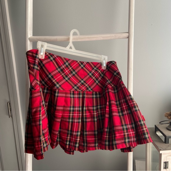 Tripp NYC Red Plaid Mini Skirt - Picture 8 of 8